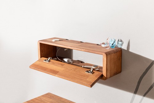 Solid beech wood floating - solid,