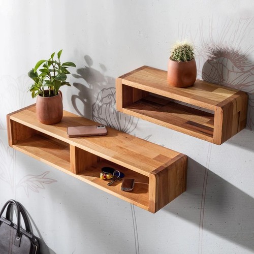 Solid beech wood floating - solid,