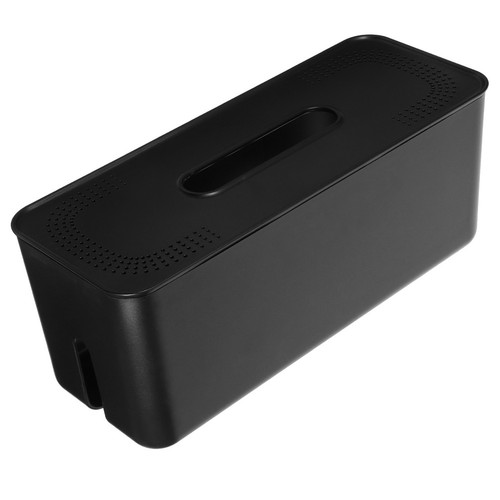 Black durable plastic cord - black,