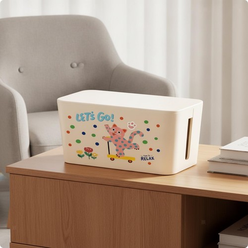 Cable management box with - management,