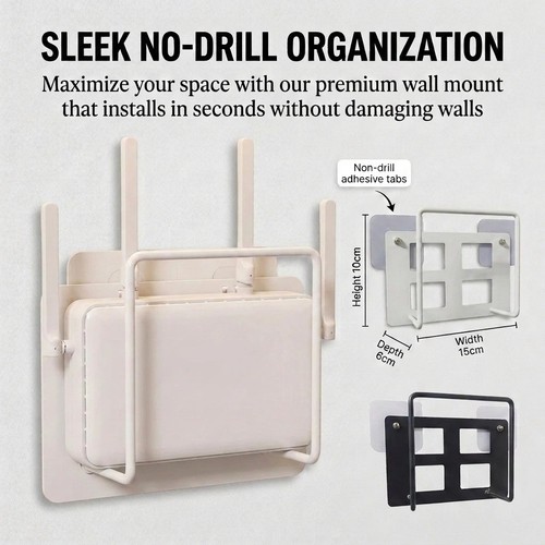 Wall mount router stand rack - wall,